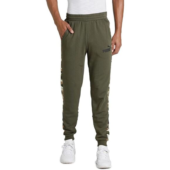 Big Mens Sz 3XL Tall Elastic Waist Athletic Jogger Logo Sweat Pants Pockets PUMA - Picture 1 of 6